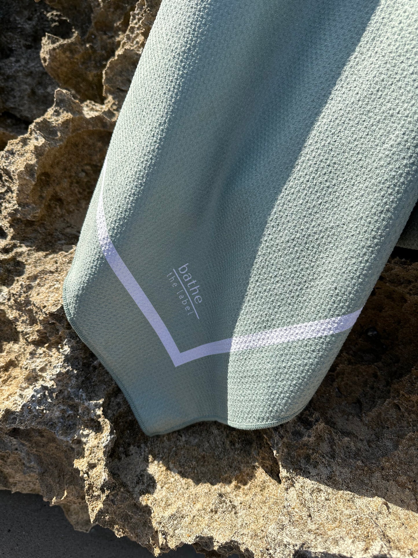 Sand-free beach towel in Sage olive green colour, made from recycled materials for eco-conscious beachgoers. Our minimalist design towels are quick-dry, ultra-absorbent, lightweight and compact, and come in a convenient neoprene water resistant pouch for easy transport or storing your sunnies, keys etc. while enjoying the outdoors. Sizes available: Kids, Regular and XL Share Towel