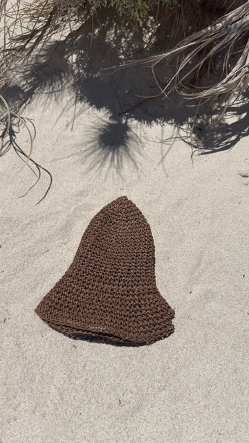 Palma Packable Sun Hat - Coconut Brown