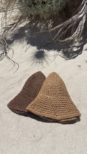 Palma Packable Sun Hat - Coconut Brown